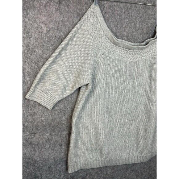 Lane Bryant Sweater Women's 22/24 Plus Size Gray Cable Knit - Picture 3 of 10